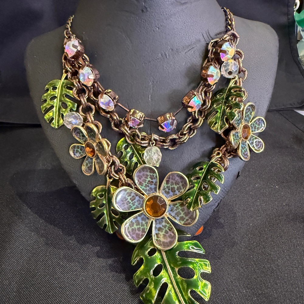 Floral Statement Necklace Betsey Johnson